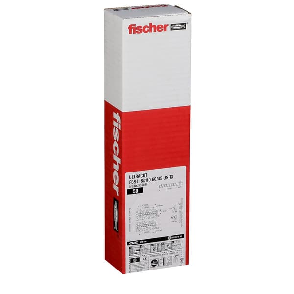 Fischer Group Ultracut Fbs Ii 8x110 60/45 Us Tx 50 Units Grå