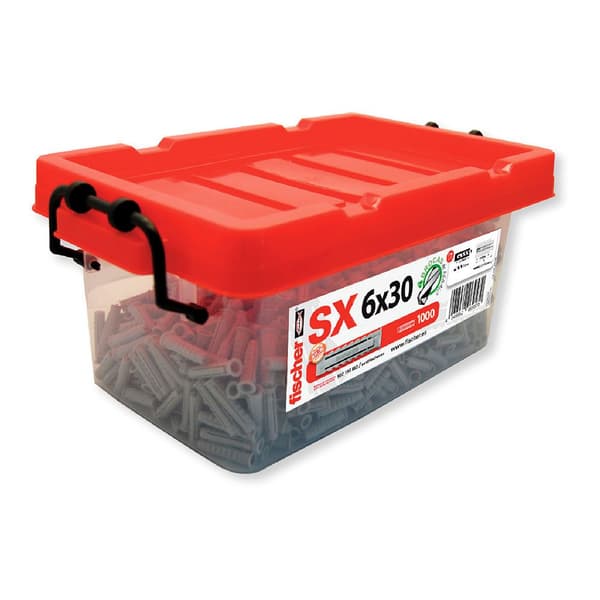 Fischer Group Plast Stik 503313 6x30 Mm 1000 Enheder Transparent