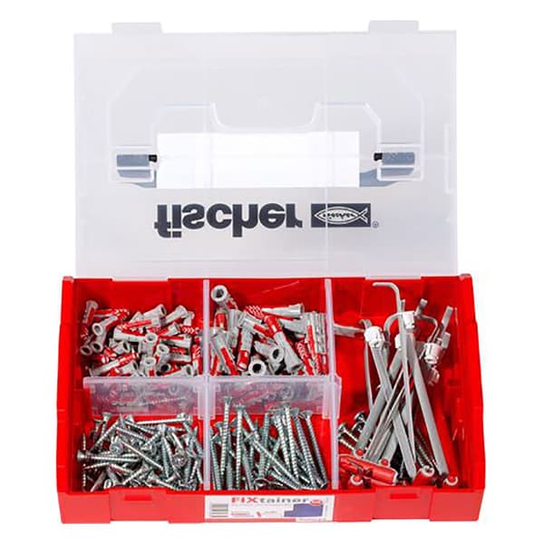 Fischer Group Skruekasse Fixtainer Duopower Tec 200 Stykker Blå