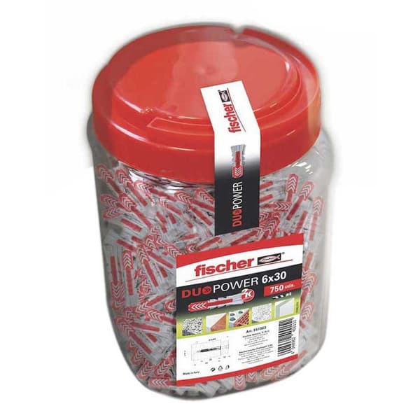 Fischer Group Tacos Duopower 6x30 750 Enheder Hvid