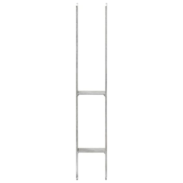 Aita-ankkurit 6 kpl hopea 9x6x60 cm galvanoitu teräs