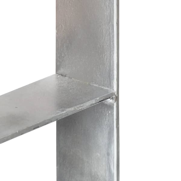 Aita-ankkurit 6 kpl hopea 14x6x60 cm galvanoitu teräs