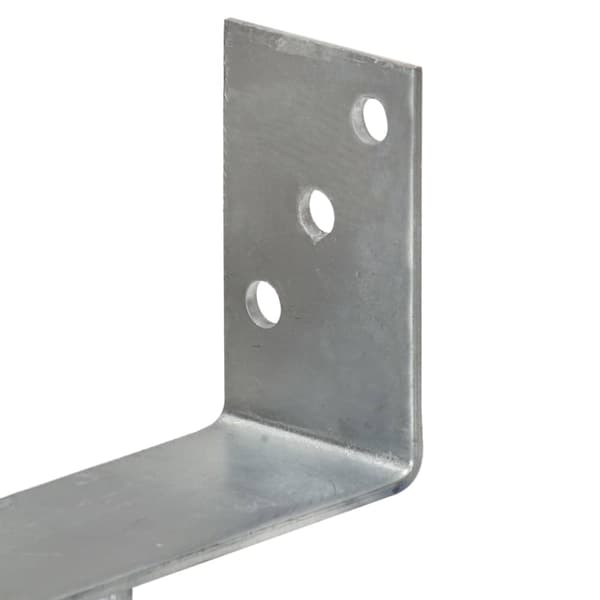 hegnspløkker 6 stk. 14x6x30 cm galvaniseret stål sølvfarvet
