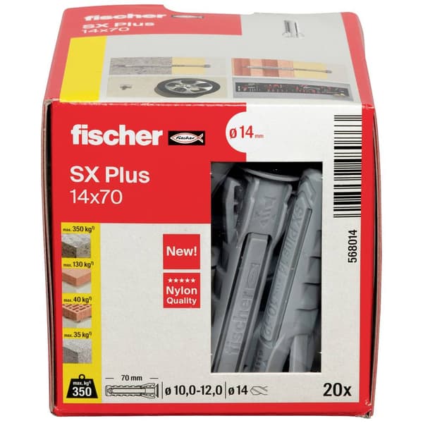 Fischer 568014 SX Plus Expansionsplugg 70 mm 14 mm 20 st