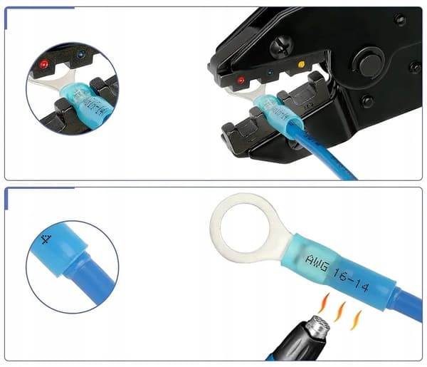 Isolerade kontakter, set med kontakter + svets