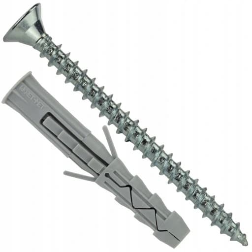 Ekspansionsdyvler med skrue blisterpakning 10 x 60 mm 7 stk.
