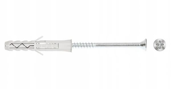 Universelle ekspansionsdybler med skrue 6x30mm 25 stk.