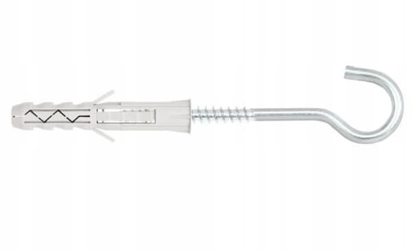 Ekspansionsbolte med semi-dobbelt krog 6x30mm 12 stk.