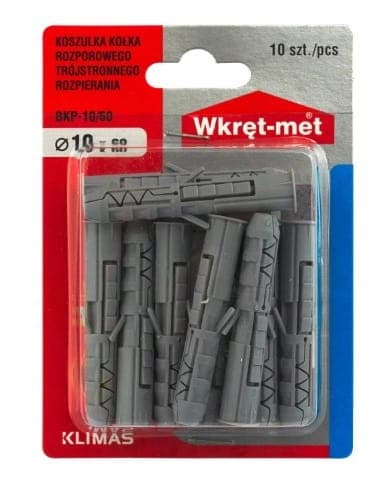 Ekspansionsboltmuffe 10x60mm 10 stk.