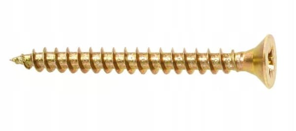 Hærdede træskruer 3,5x35mm 32 stk. PZ2 guld