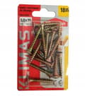 Miniatyrbillede 1 af 2: Hærdede træskruer 5x35mm 18 stk. PZ2 guld