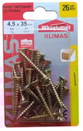 Miniatyrbillede 1 af 3: Hærdede træskruer 4,5x35mm 26 stk. PZ2 guld