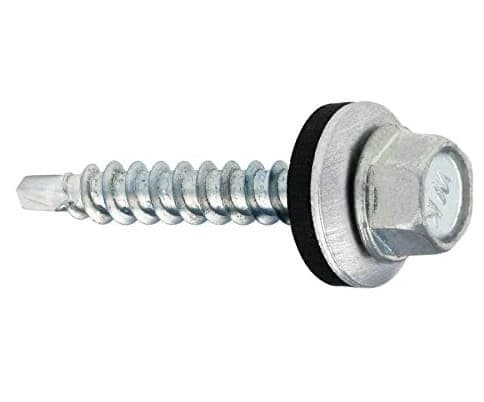 Bondskruv för fasadmontering, självborrande, 4,8x35 mm, 100 delar, krom