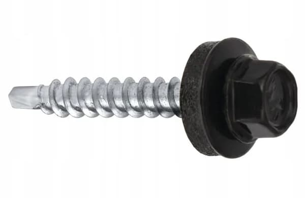Farmerskrue til facademontering, selvborende, 4,8x35 mm, 100 stk., grå