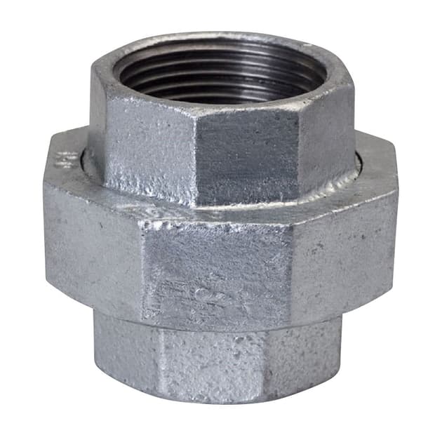Suora ruuvattava kaksoisnippa 1/2" sinkitty U1, NR 48, NR 330 OPAL