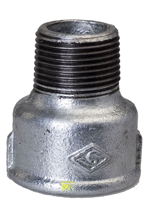 Reduceringshylsa med honskruv 6/4X5/4"" galvaniserad M4, NR 246 OPAL