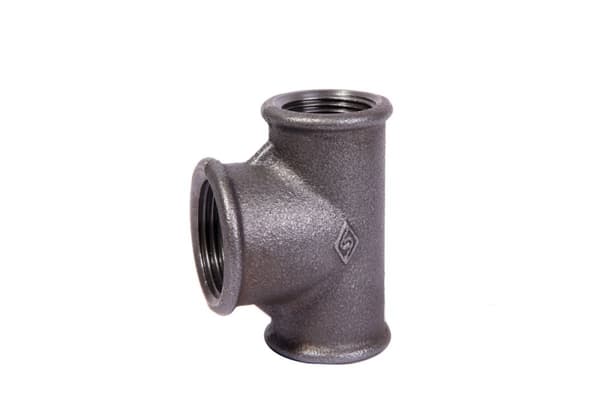 Reducerande T-koppling 2""X1""X2"" svart B1, NR25, NR 130R OPAL