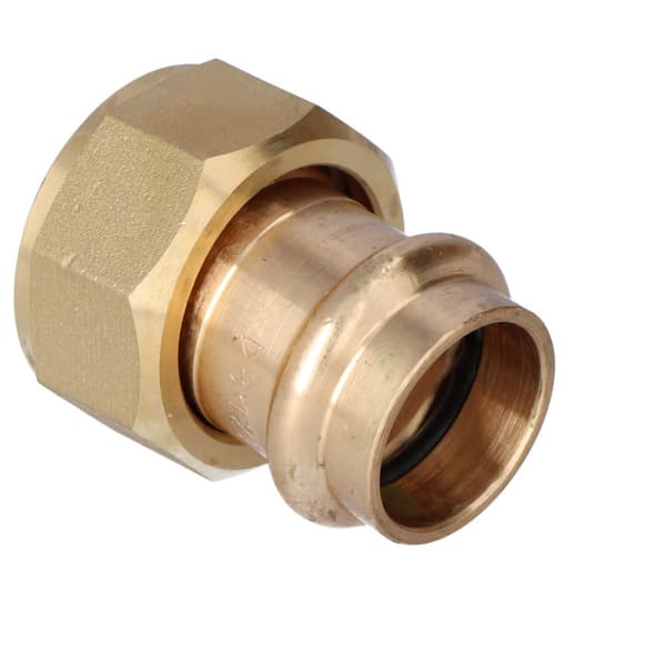 Adapter med lös mutter för ventil 22xG 1"" brons B Press