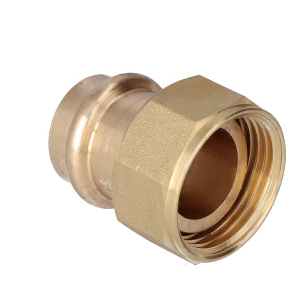 Adapter med lös mutter för ventil 22xG 1"" brons B Press