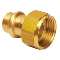 Adapter med lös mutter för ventil 22xG 1"" brons B Press