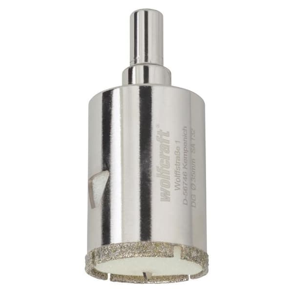 Diamantborr - wolfcraft - 5926000 - Diameter 35 mm - Djup 45 mm - Centreringsborr