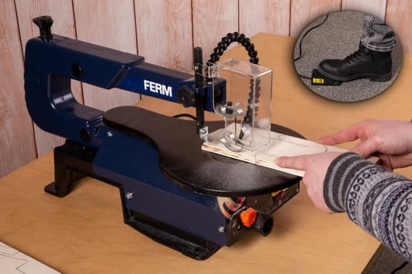 FERM SSM1007 Dekupørsav - med fodpedal – DIY