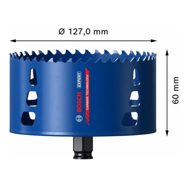 Borrkrona - BOSCH - 2608900443 - 127 x 60 mm - Karbid - Multimaterialer