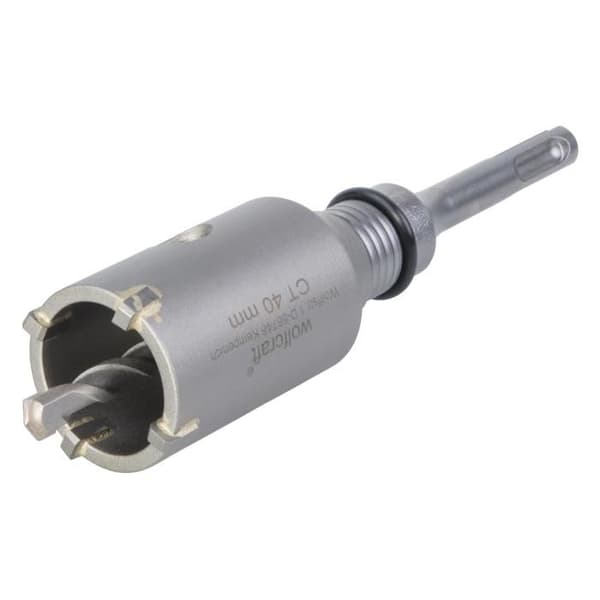 Borr - wolfcraft - CT med SDS-Plus pilotaxel - Ø 40 mm - Djup 46 mm - 8 mm centreringsborr