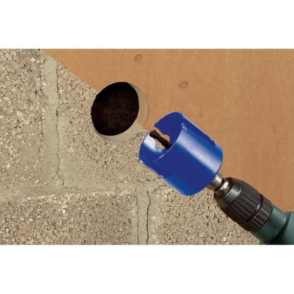 Multi-Material Hålsåg - Wolfcraft - 3879000 - Ø 50 mm - Skärdjup 60 mm - Inkluderar axel och borrkrona