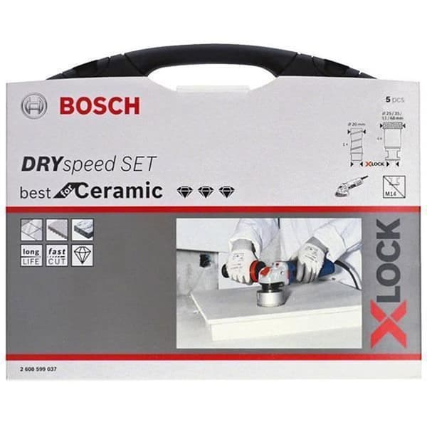BOSCH Diamond Holesaw Kit X-LOCK Dry Speed - Bäst för keramik