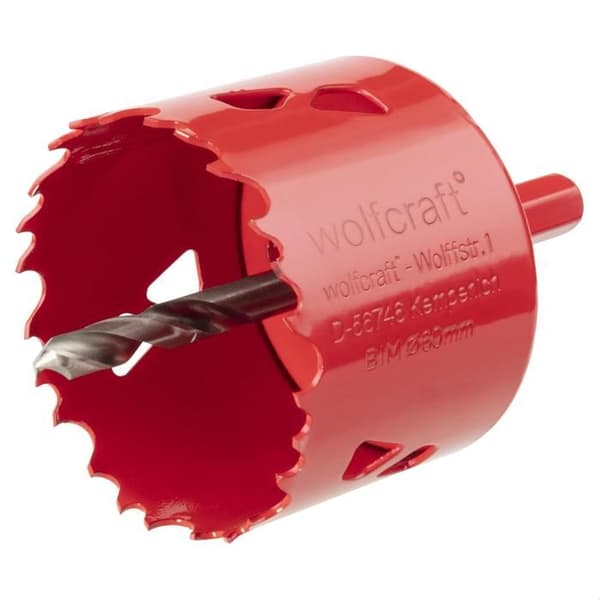 BiM Multi Material Hålsåg - Diameter 60 mm - Skärdjup 40 mm - Centreringsborr - WOLFCRAFT