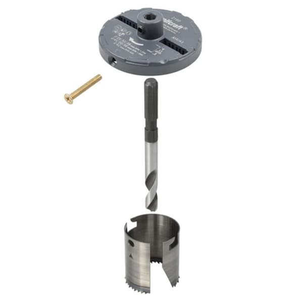 Flerbladig hålsåg 25 32 38 45 50 56 62 mm, snabbväxling, med centreringsborr - wolfcraft 2160000