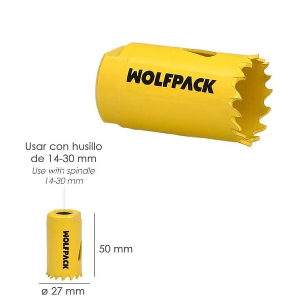 Trepan såg - hålsåg Wolfpack - 9113045 - Corona De Sierra Bimetal Target 27 mm,