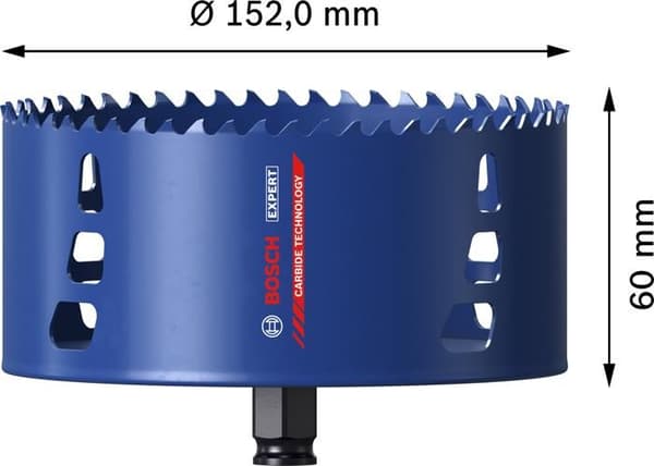 Flermaterial hårdmetallexperthålsåg 152 x 60 mm - BOSCH - 2608900444