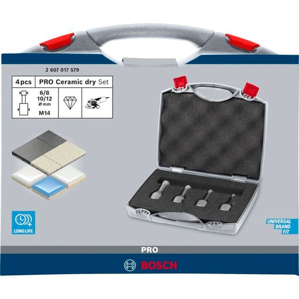 Bosch Dry Speed Hålsågssats, 4-Teilig, 6 - 12 mm - 2607017579