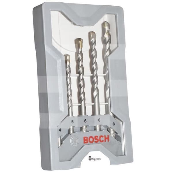 BOSCH Betongborrsats 5-delad cylindrisk skaft