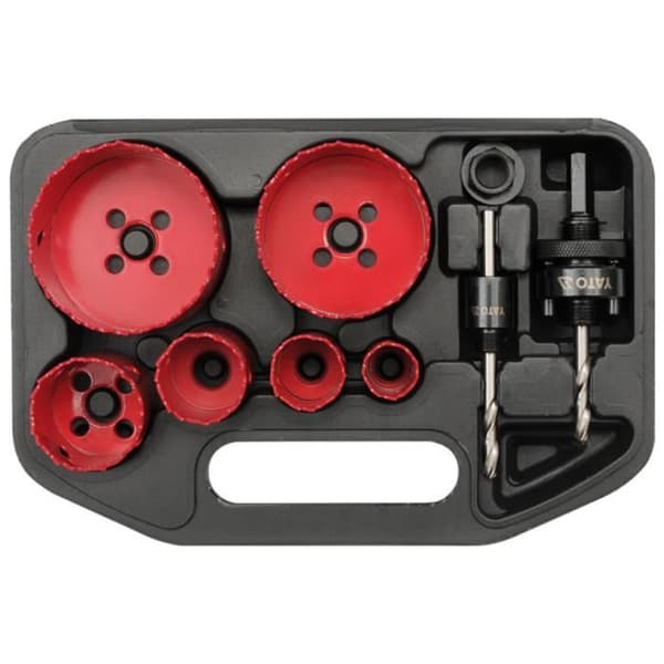 YATO 9-delat kit för YT-3380 elektrikerhålsåg