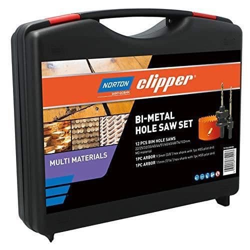 Hålsågar - NORTON - Set med 12st - Bi-metall - Multimaterial