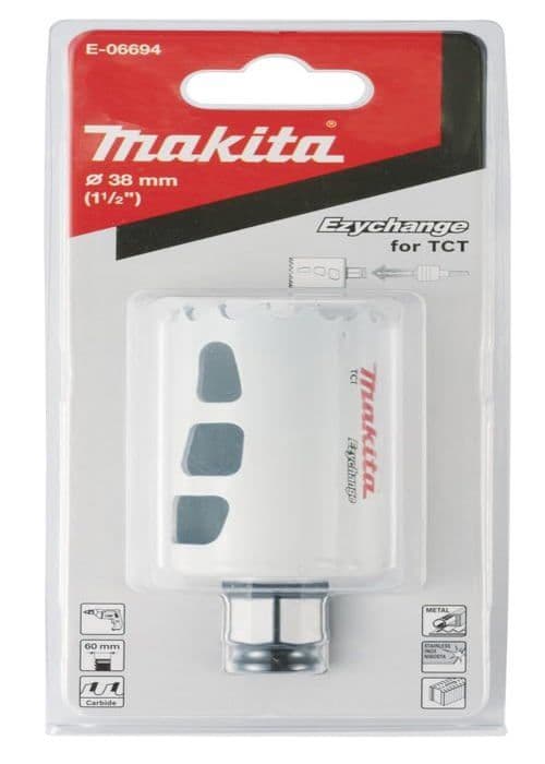 Trepan saw - Makita hålsåg - E-06694 - UNIVERSAL HÅLSAW TCT 38mm EZYCHANGE UNIVERSAL