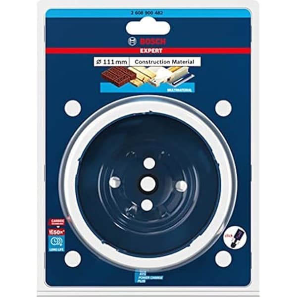 Borrkrona - BOSCH - Expert Byggmaterial - Ø 111 mm - Djup 60 mm - Hållbar 50x längre