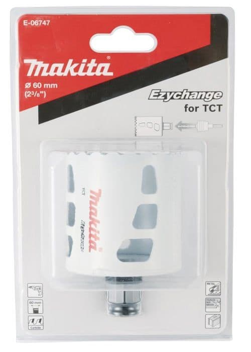 Trepansåg - hålsåg Makita - E-06747 - UNIVERSAL HÅLSÅG TCT 60mm EZYCHANGE UNIVERSAL