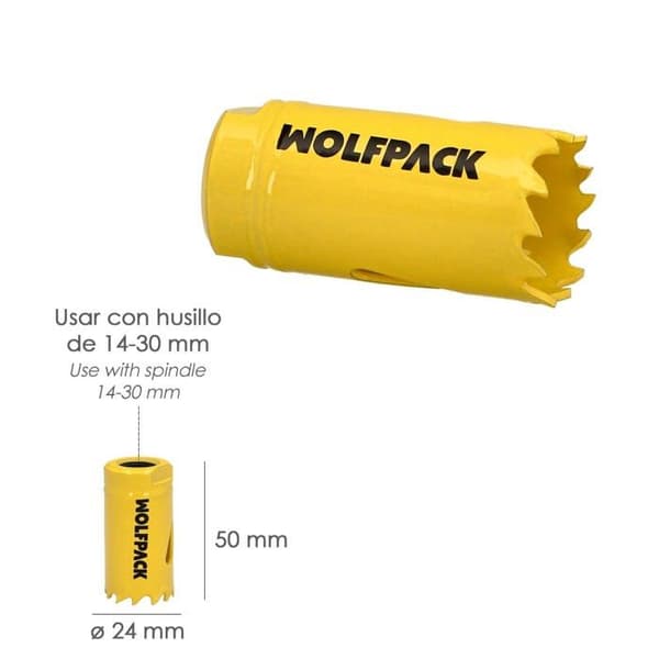 Trepan såg - hålsåg Wolfpack - 9113035 - Corona De Sierra Bimetal Target 24 mm,