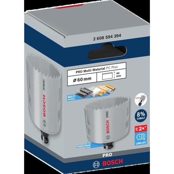 Scie trépan 60 mm PRO Multi Material PC Plus | 2608594394 - Bosch