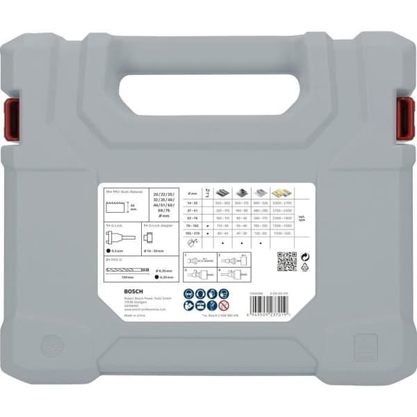 Bosch PRO Set med 15 multisågklingor för mjukt trä, gips, diameter 20-76 mm