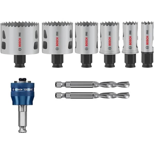 Bosch Set med 9 hålsågar Pro Multi Material Power Change Plus