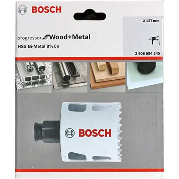 Hålsåg - BOSCH - Progressor - 127 mm - Trä, metall, plast - Hög motståndskraft