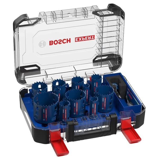 Låda med 11 Expert Tough Material hålsågar med diameter 20/22/25/32/35/40/44/51/60/64/76 - BOSCH EXPERT - 2608900447