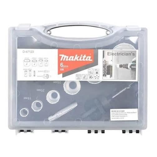 Hålsågar - Makita - D-47123 - 6 stycken - Diameter 16 till 51 mm - Kobolt bimetall