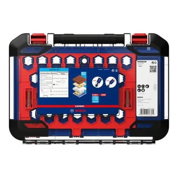 Box med 6 Expert Tough Material hålsågar 10 stycken - BOSCH EXPERT - 2608900490