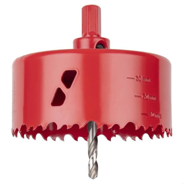 BiM Multi Material Hålsåg - Wolfcraft - Diameter 100 mm - Djup 40 mm - HSS Centreringsborr